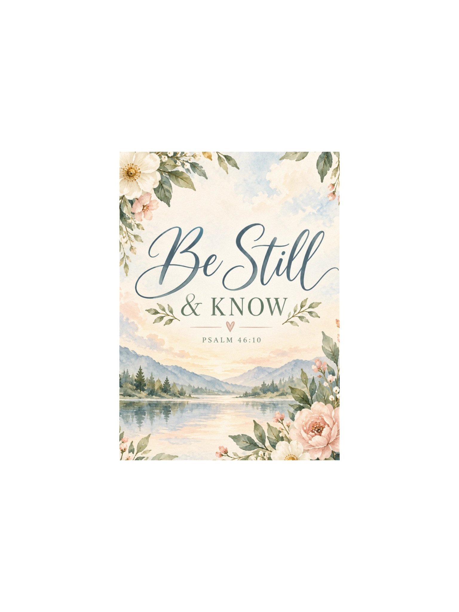 Be Still & Know - Psalm 46:10 Christian Poster product image (5)