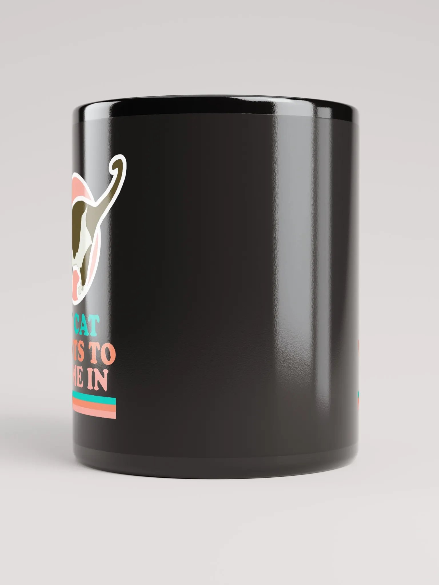Cat Chime - Black Mug product image (9)