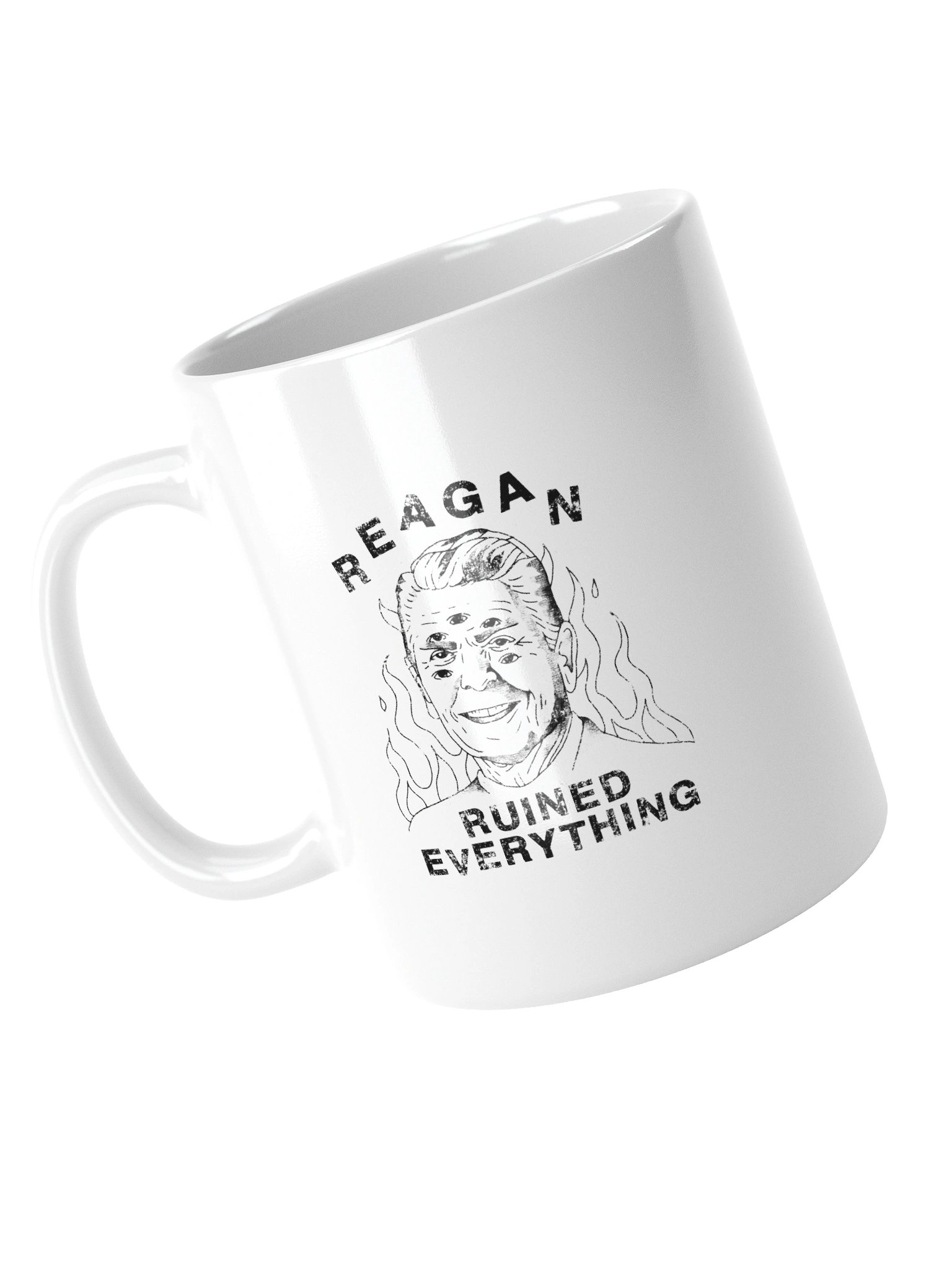 Reagan Ruined Everything! Graphic Mug (White) product image (11)