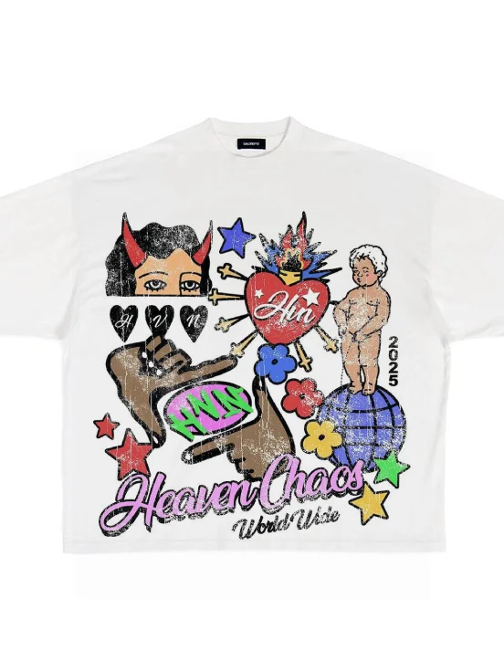 CHAOS GRAPHIC TEE WHITE product image (2)