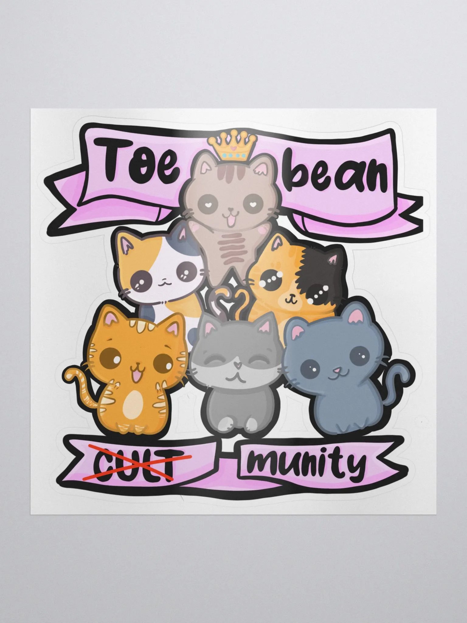 Toe Bean CULTmunity Sticker product image (1)