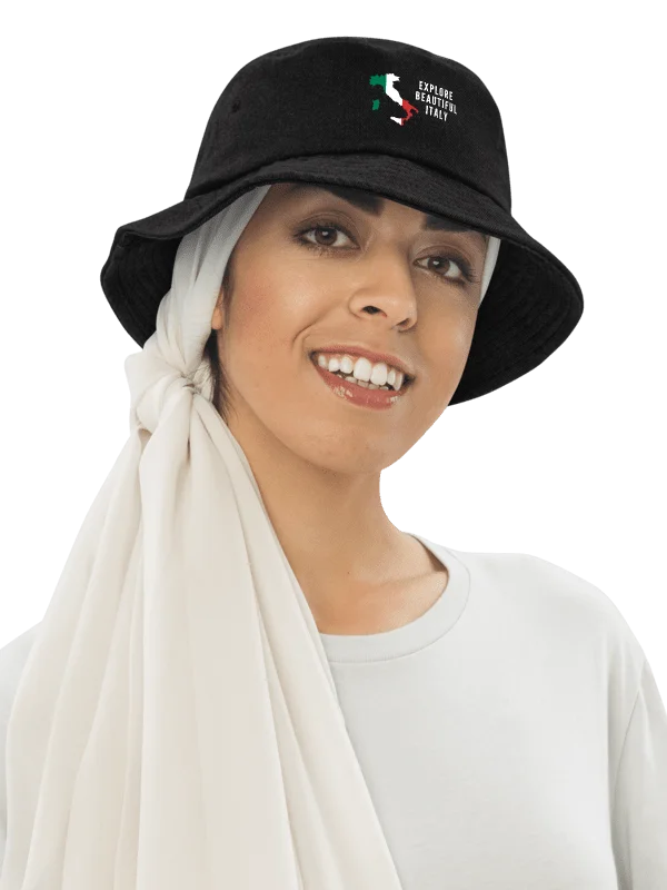 Italian Pride Denim Bucket Hat product image (1)