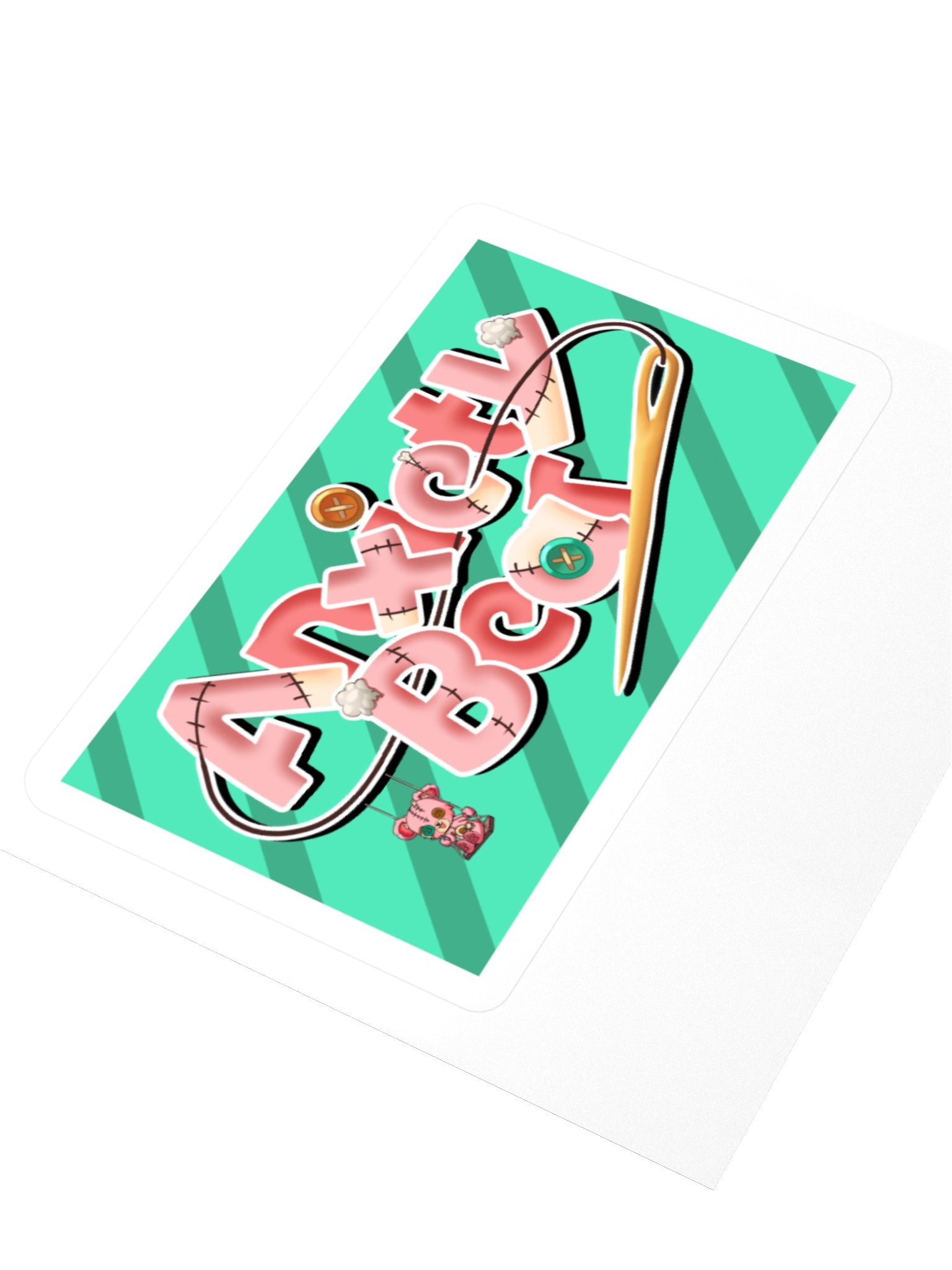 Anxiety Bear Logo Sticker product image (9)
