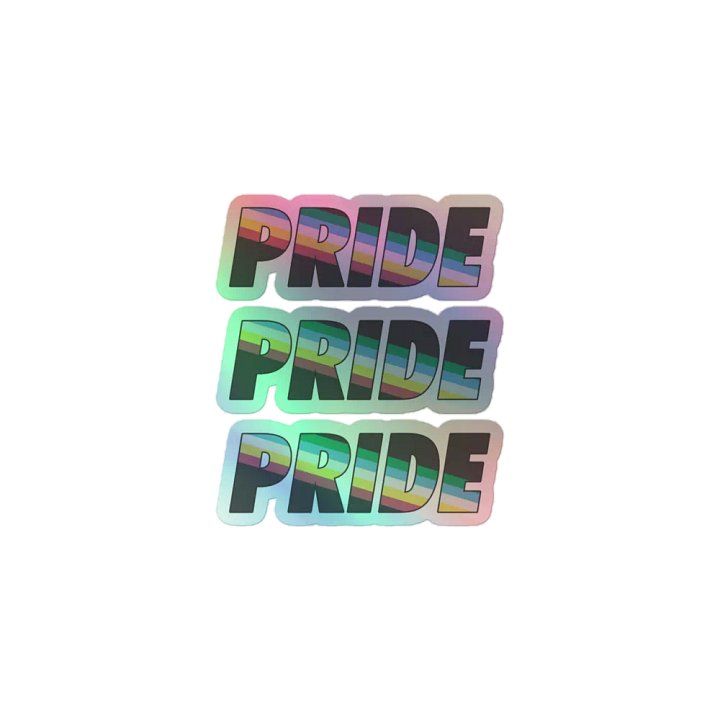 Disability Pride holographic stickers product image (1)