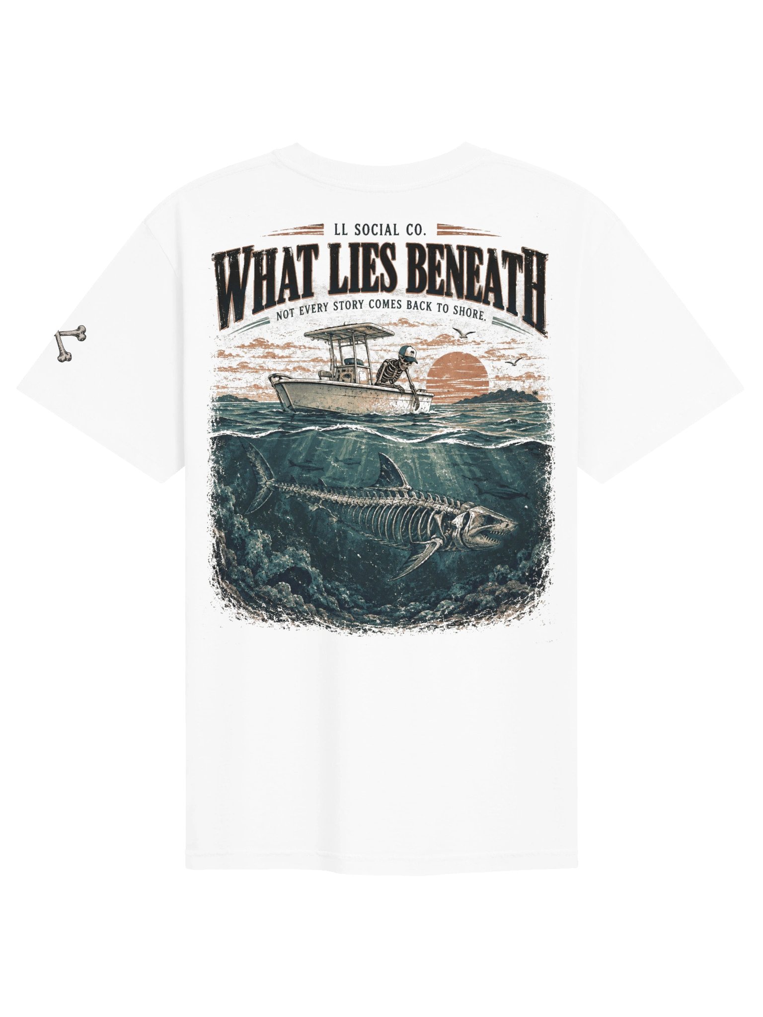 What Lies Beneath Comfort Colors Tee — Coastal Skellie Edit product image (2)