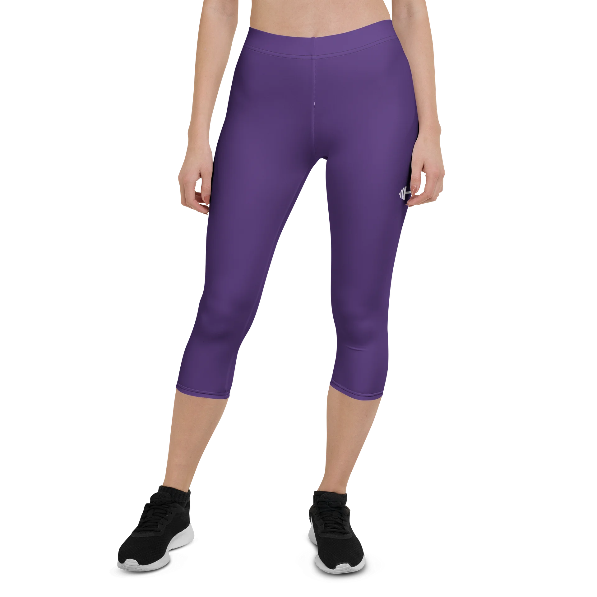 His House Womens Performance Crop Leggings - Purple product image (1)