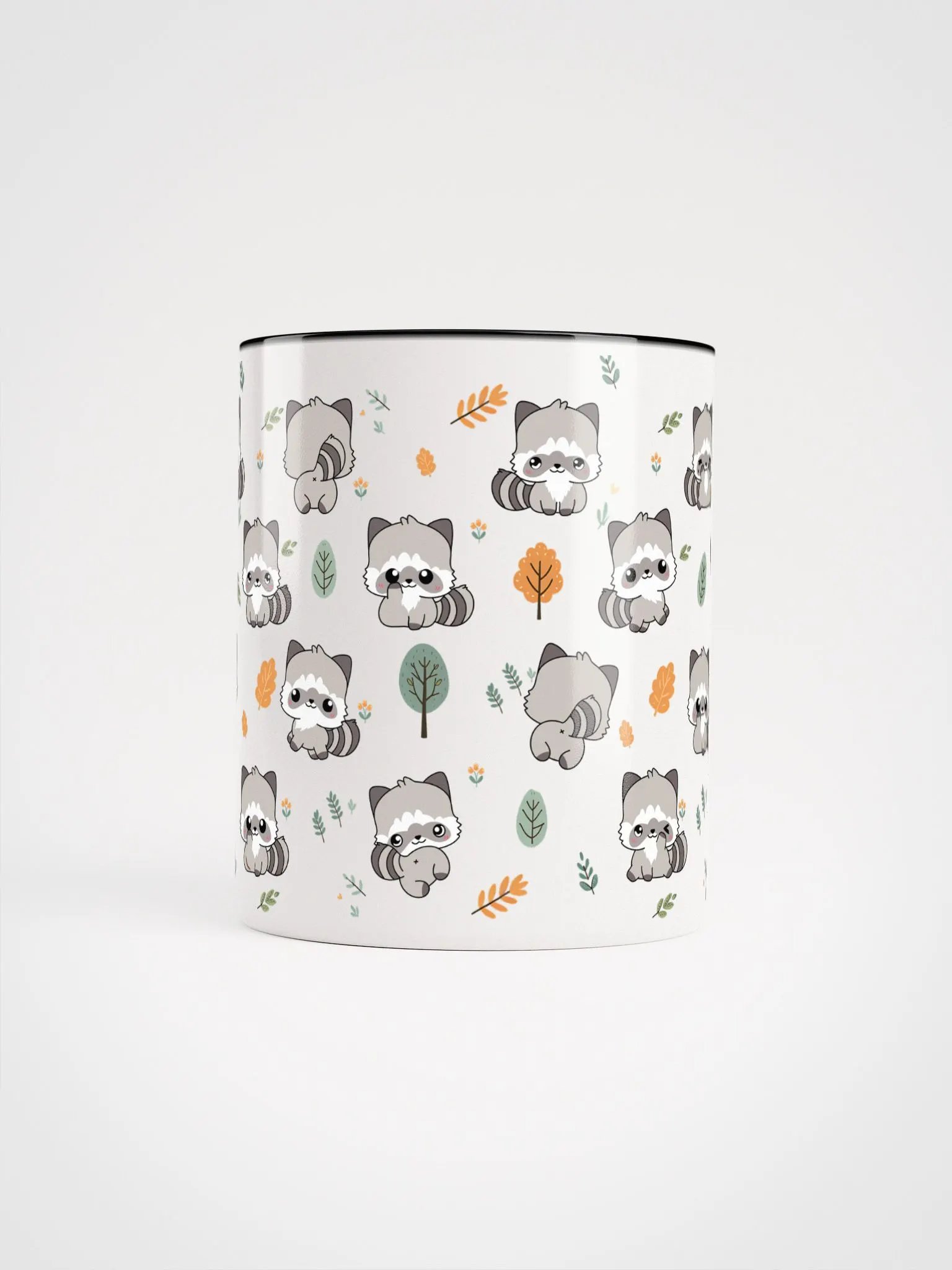 Kawaii Raccoon Pattern Ceramic Mug product image (23)