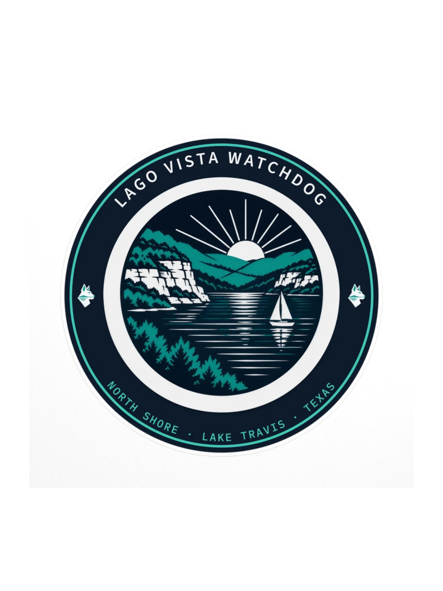 Lake Travis Badge Sticker