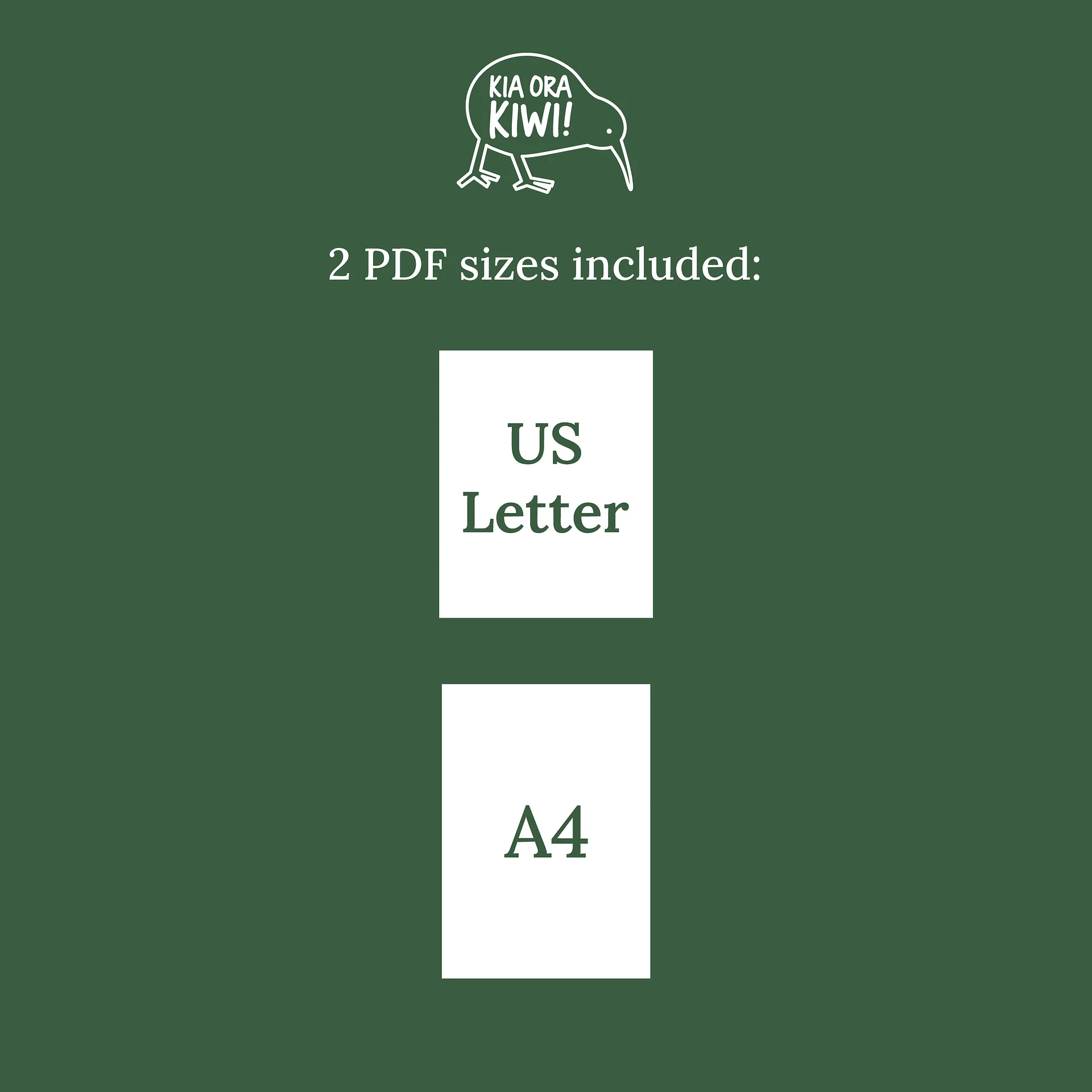 New Zealand Bird Paper Squishy | PDF Pattern Template | Kiwiana Craft | DIY Fidget product image (6)