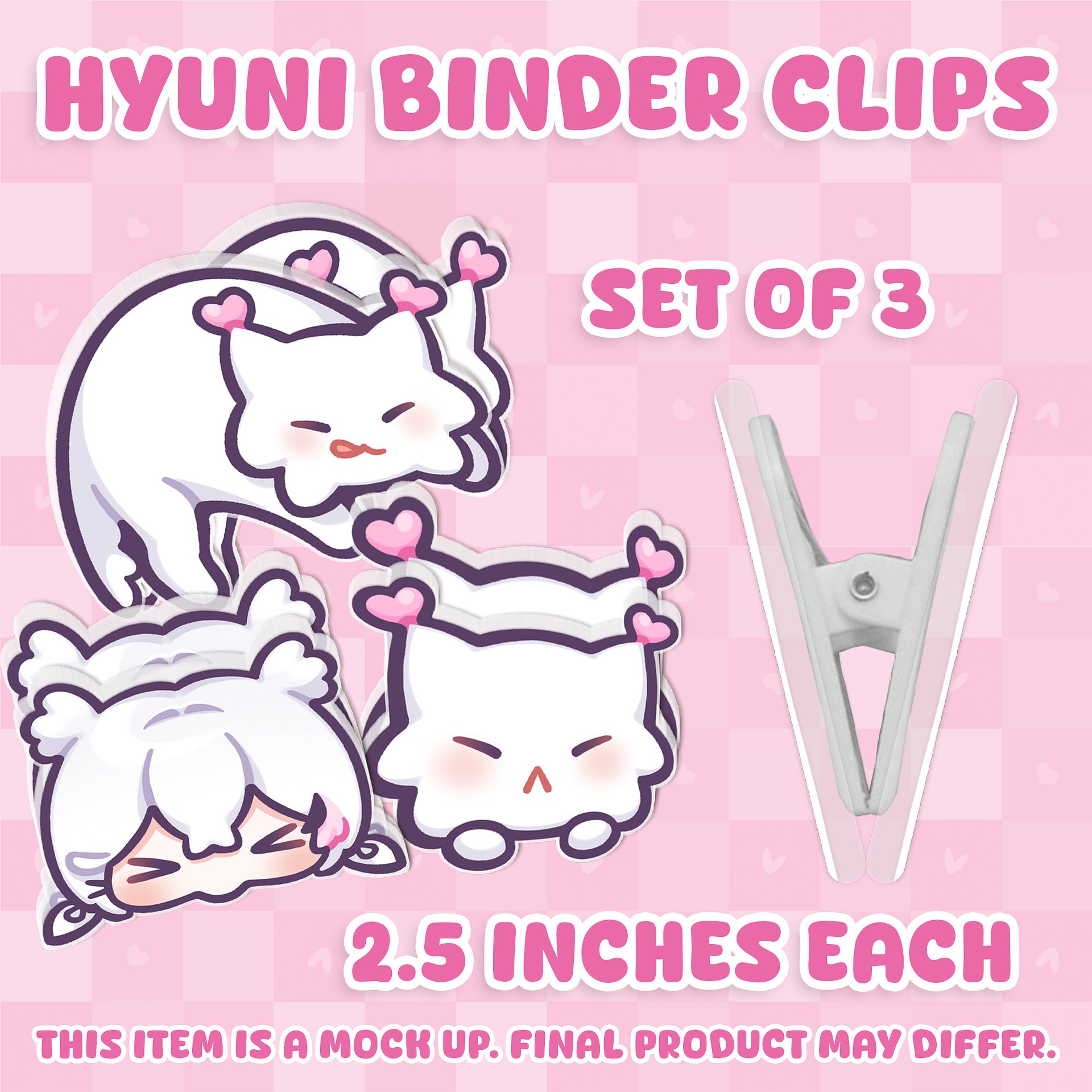 Hyuni Binder Clips Set [PREORDER] product image (4)