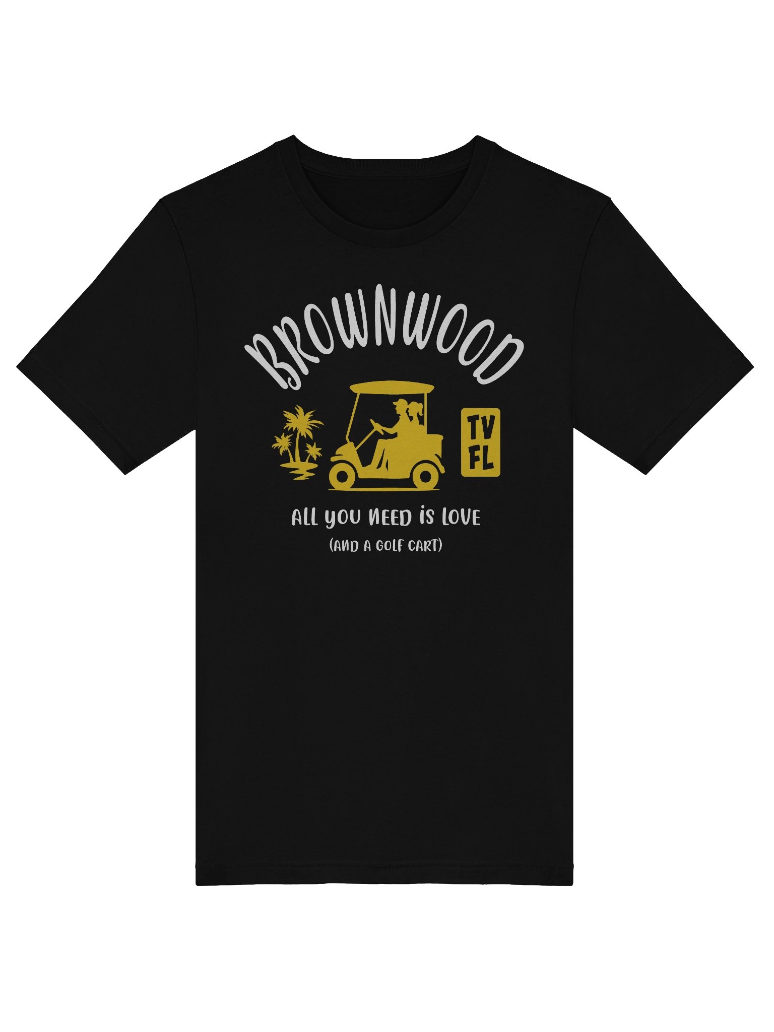 Brownwood TV Florida USA Golf Cart Design T-shirt product image (29)