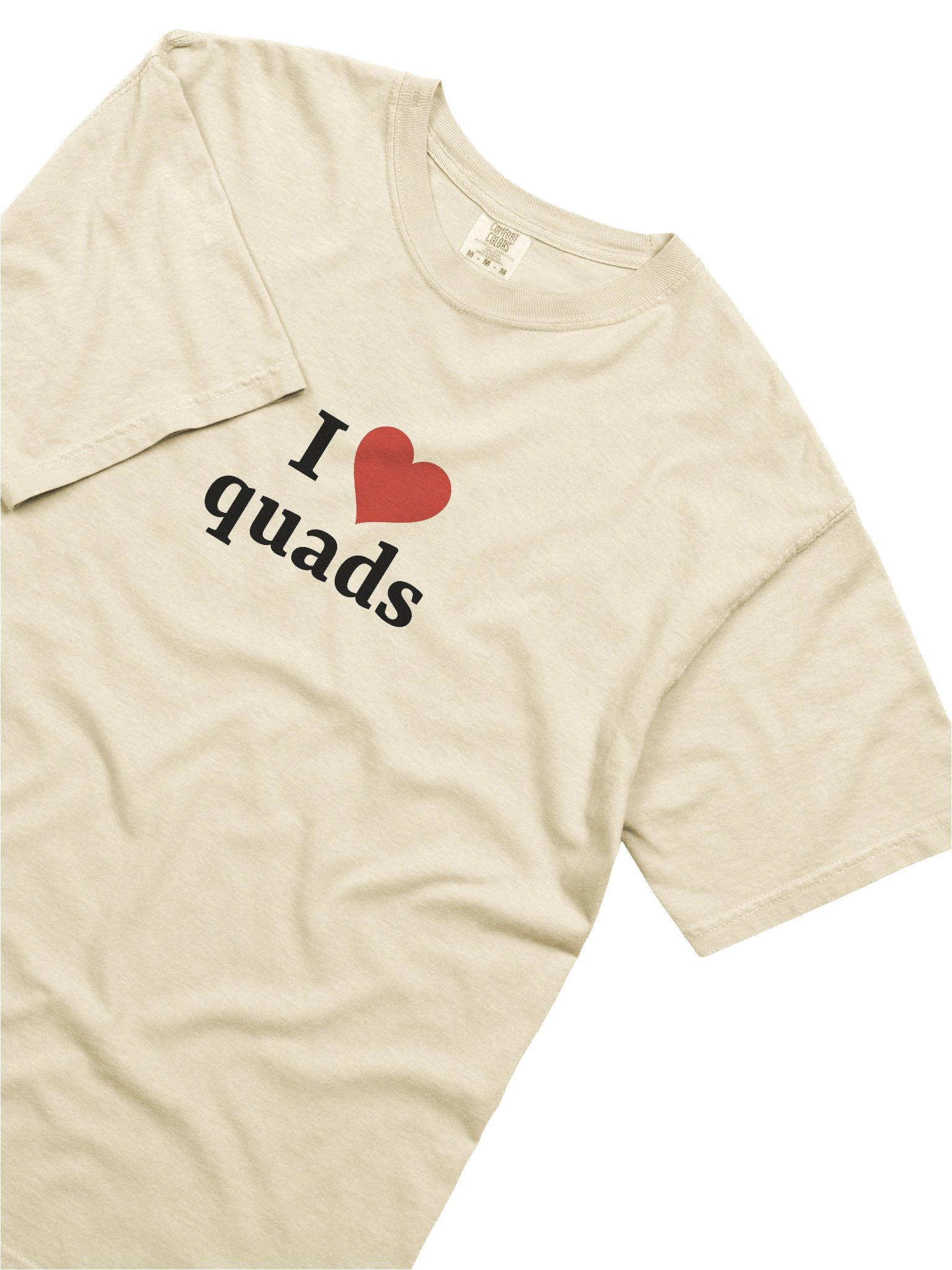 I <3 quads | short sleeve comfort colors t-shirt product image (6)