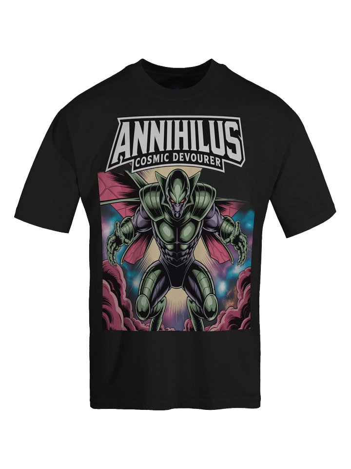 Cosmic Devourer: Annihilus Inspired Oversized Faded T-Shirt product image (1)