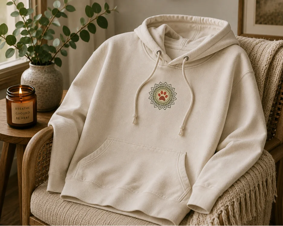 Paws and Reflect Mandala Paw Print Hoodie - Fall Edition product image (1)