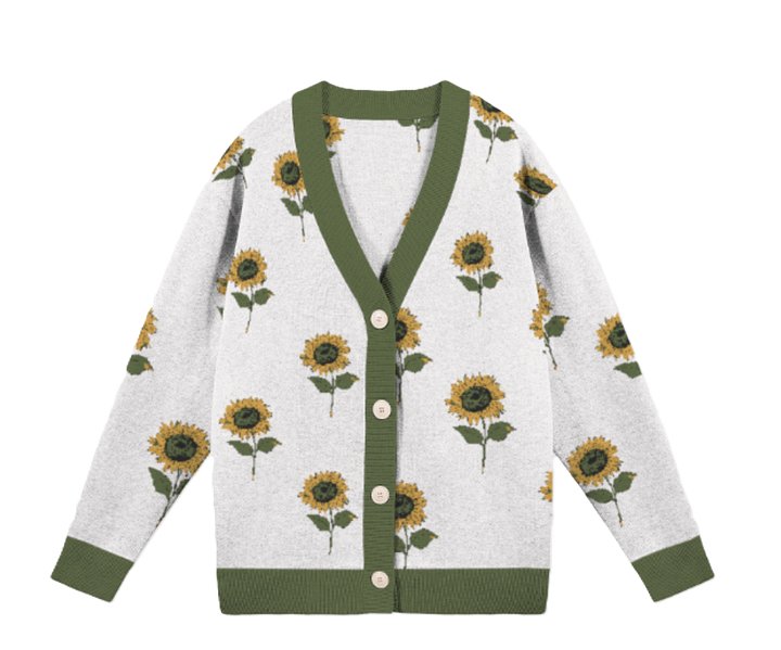 Knitted Sunflower Cardi | Knitted Fashion Apparel product image (1)