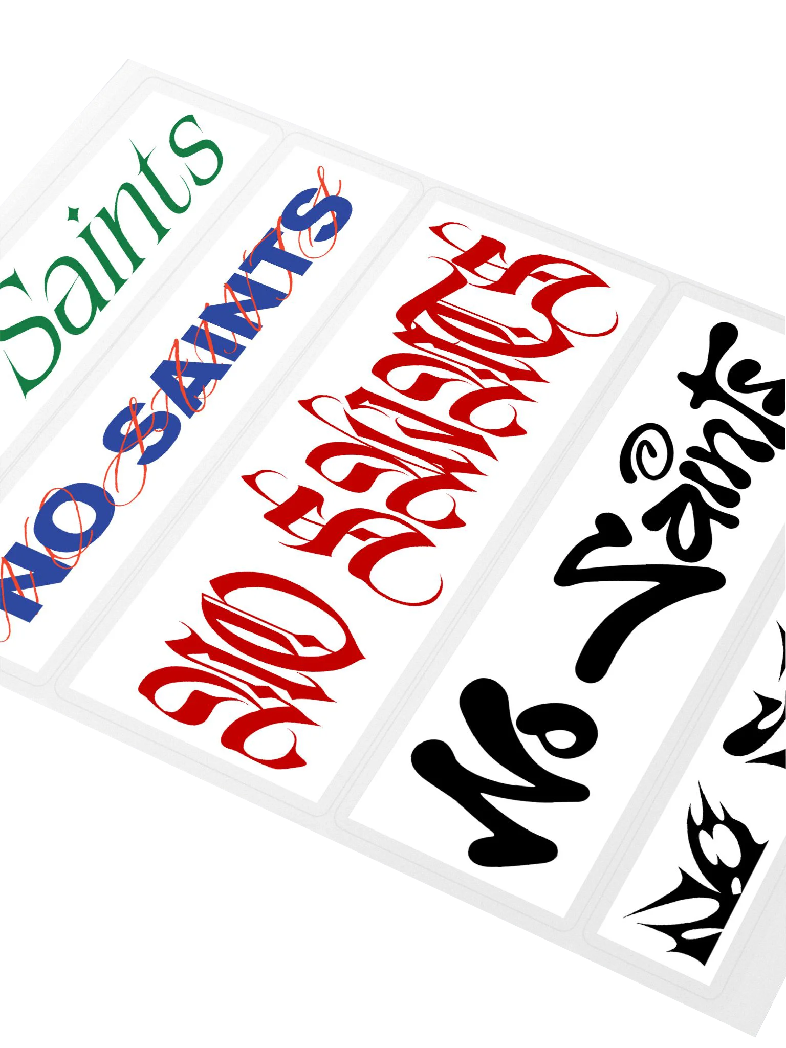 No Saints Type Sticker Pack product image (3)