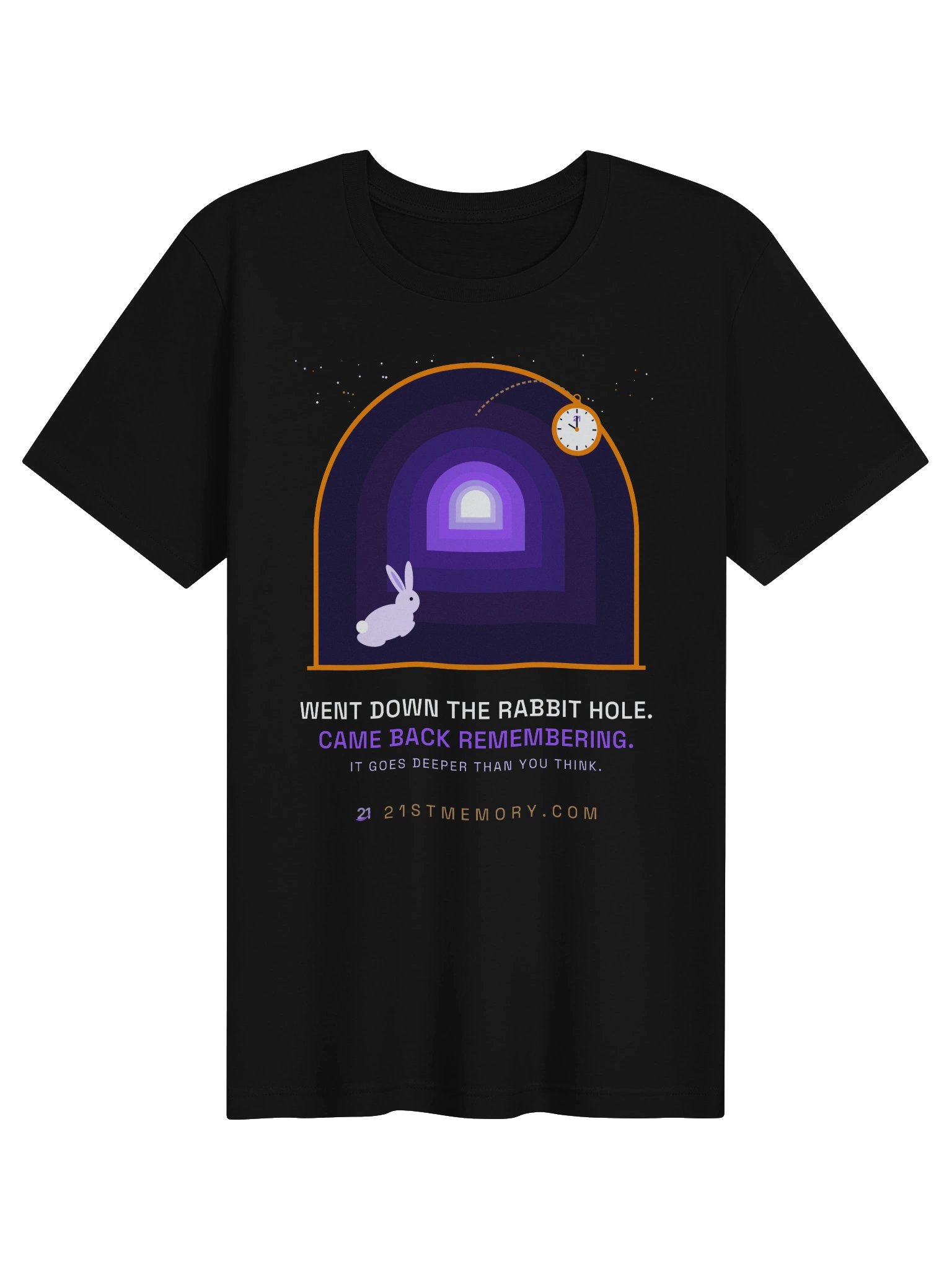 Went Down the Rabbit Hole. Came Back Remembering. Tee product image (1)