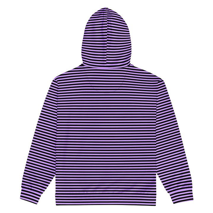 Blaque and Purple Stripped Hoodie product image (2)