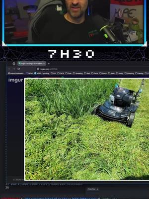 SB mowing cut Xmetrix grass.... finally | #b7h30 on #Twitch