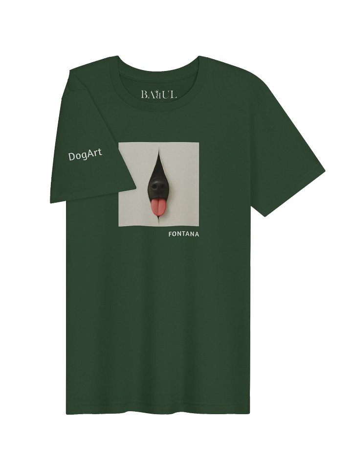 DOGART Unisex Jersey Dog T-Shirt - FONTANA - Iconic Painting Reimagined with Dogs product image (2)