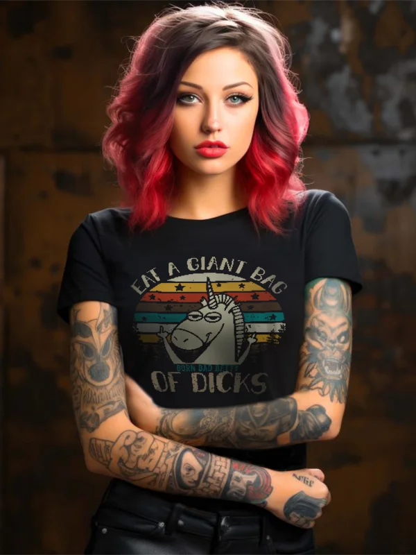 Rude Unicorn Vibes womens T-shirt product image (1)