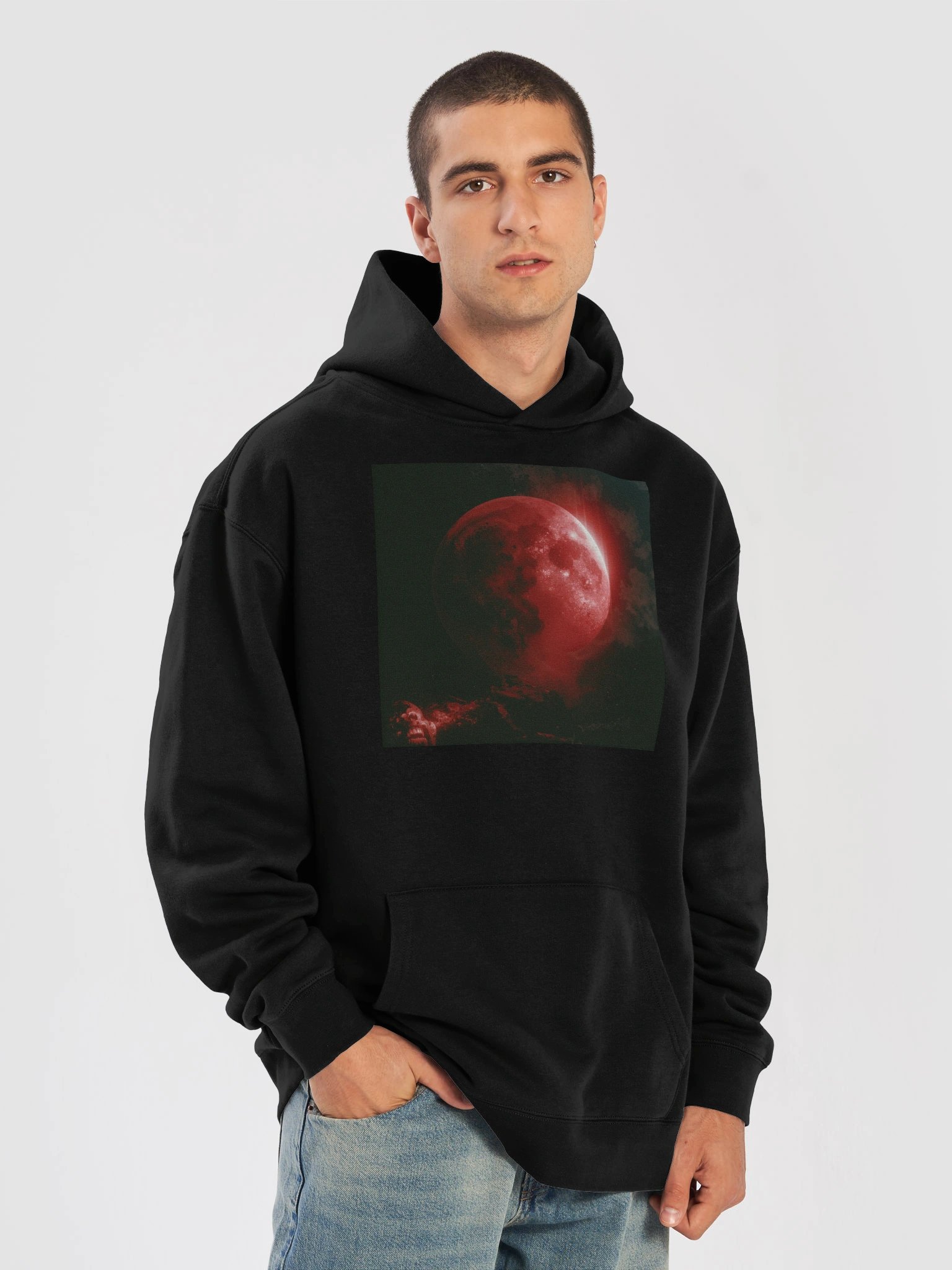 BLOOD MOON 01 HOODIE (PREMIUM) (UNISEX) product image (7)