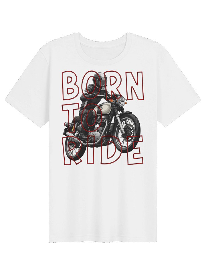 Born to Ride Motorcycle Graphic Tee product image (13)