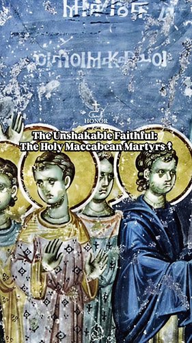 The Unshakable Faithful: The Holy Maccabean Martyrs ☦︎

​Today, the Church honors the incredible faith and unimaginable sacri...