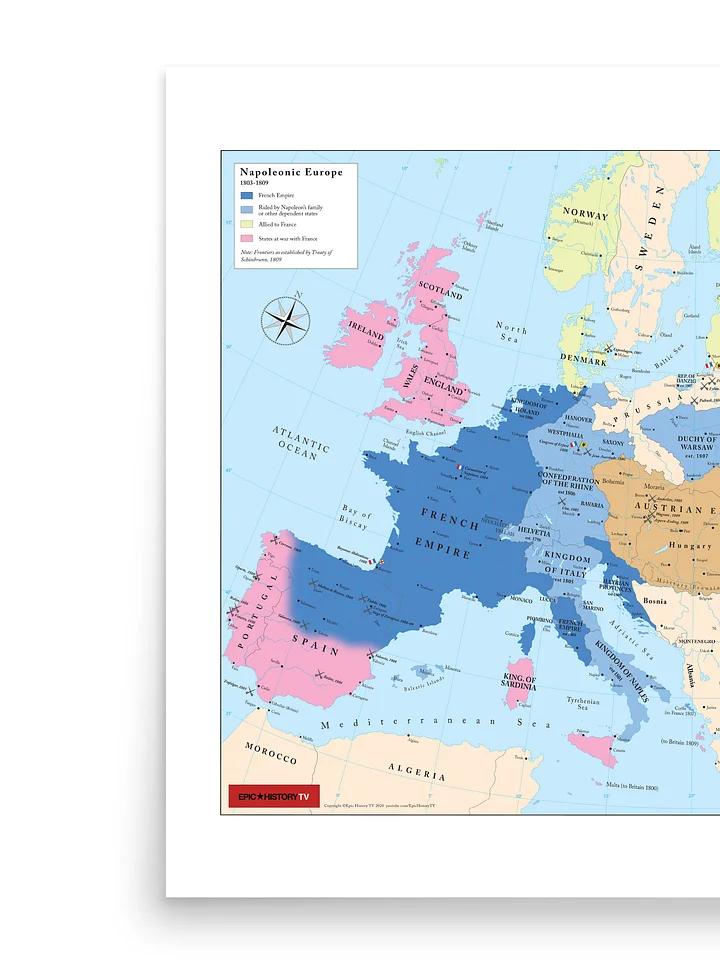 Napoleonic Europe 1809 - Poster product image (2)