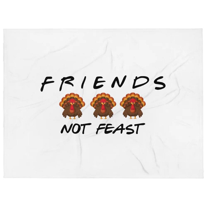 Friends Not Feast Fleece Blanket product image (2)