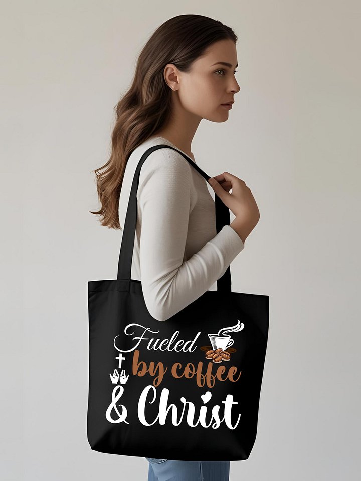 Fueled By Coffee and Chris, Eco Tote Bag. product image (1)