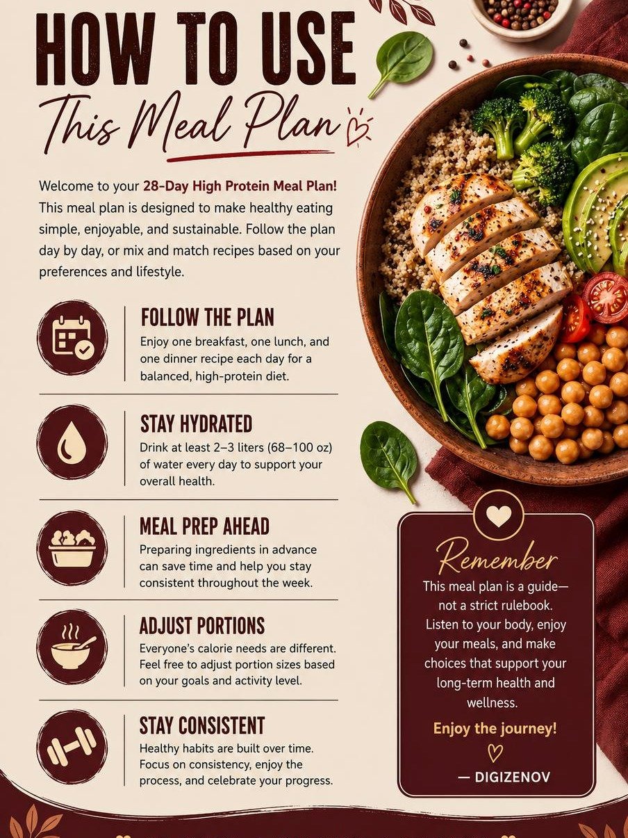 28-Day High Protein Meal Plan | PDF eBook product image (3)