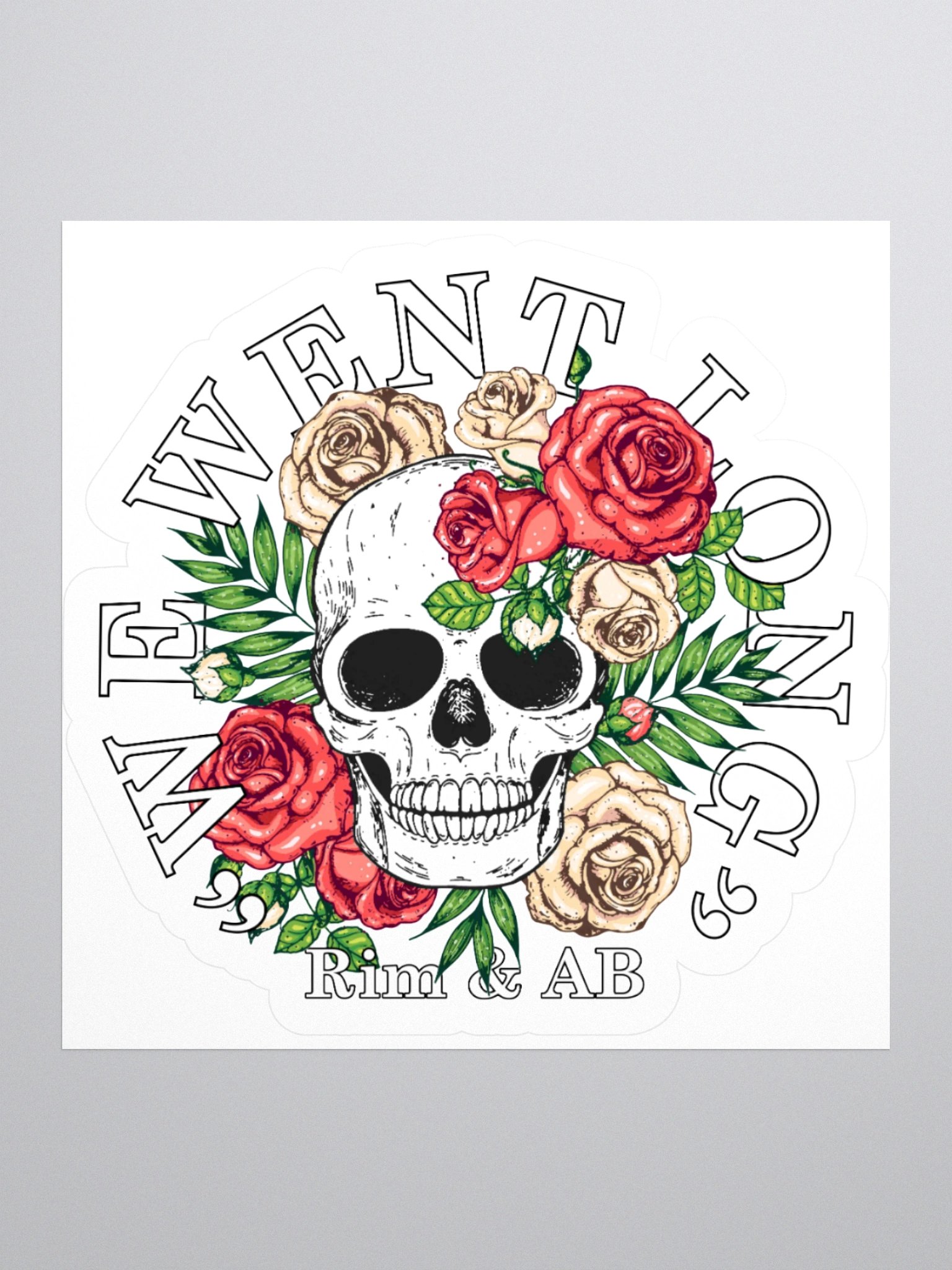 "We Went Long" Skull Sticker product image (1)