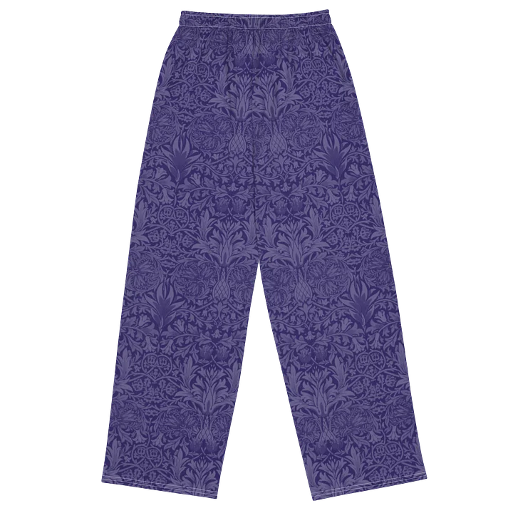 Purple Floral Ornamental Wide-Leg Pants product image (2)