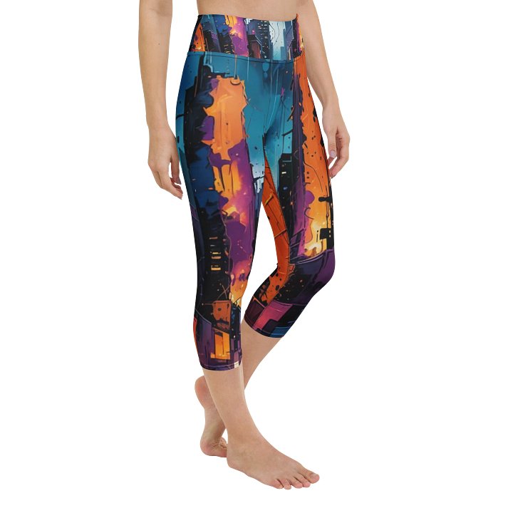 Abstract City 1 Capri Leggings product image (2)