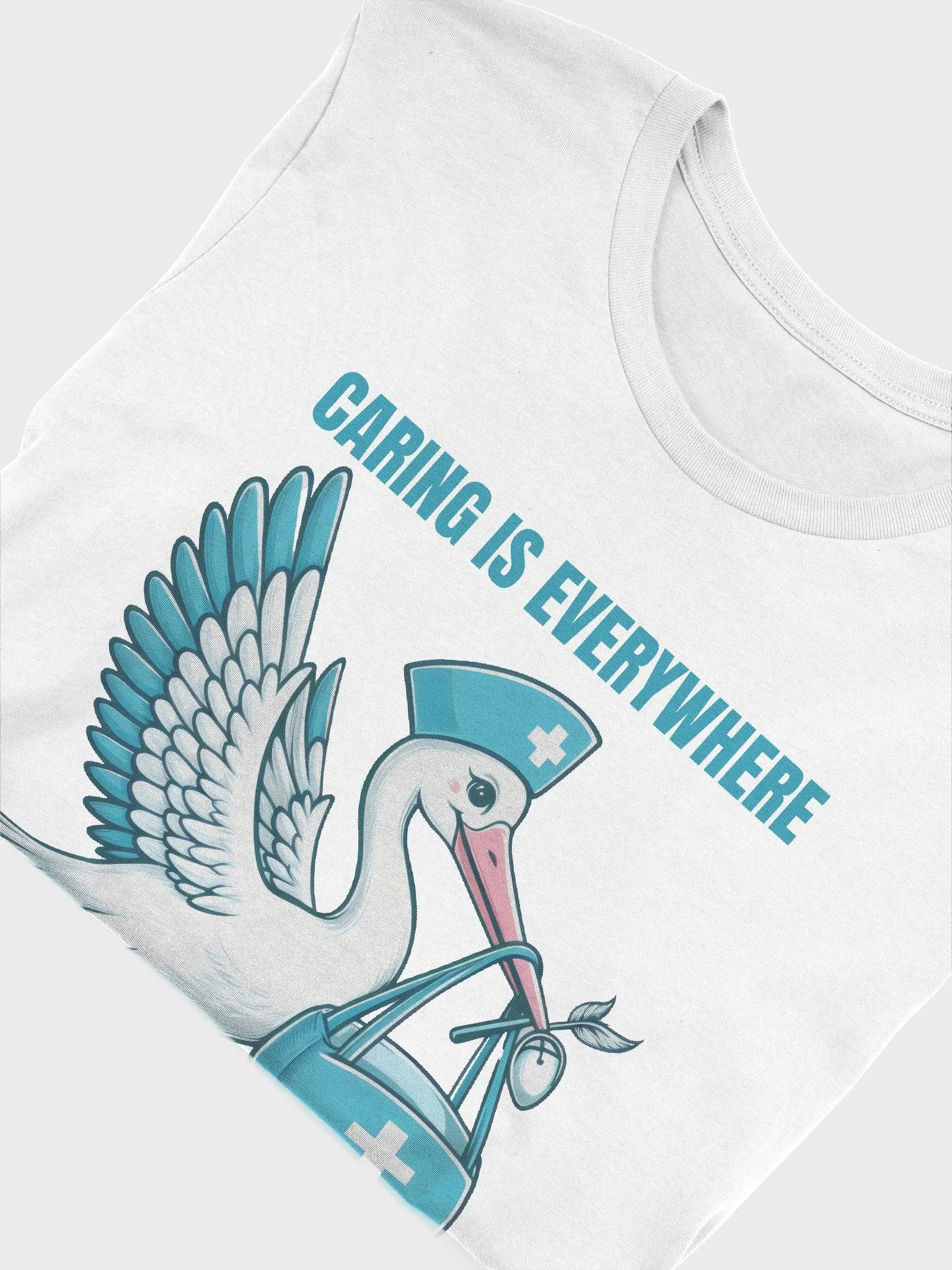 Caring is Everywhere Stork Nurse T-Shirt product image (49)