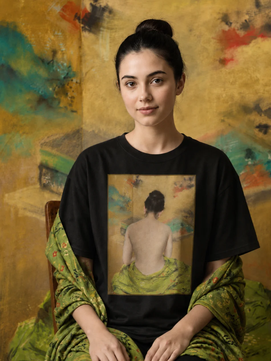 Study of Flesh Color and Gold T-Shirt product image (1)