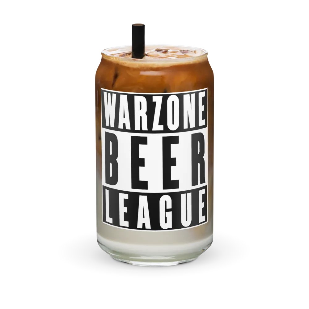 Warzone Beer League (Straight Outta) - Beer Can Glass product image (6)