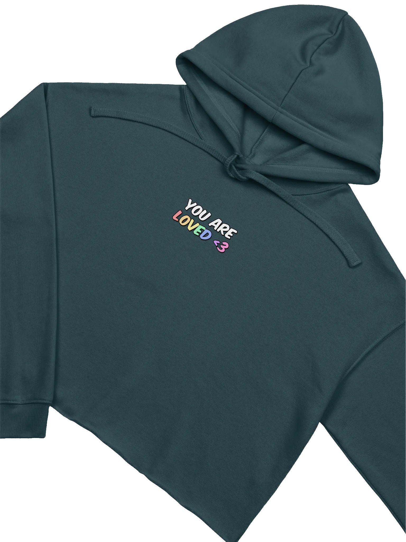 RAINBOW LOVE CROP HOODIE product image (3)