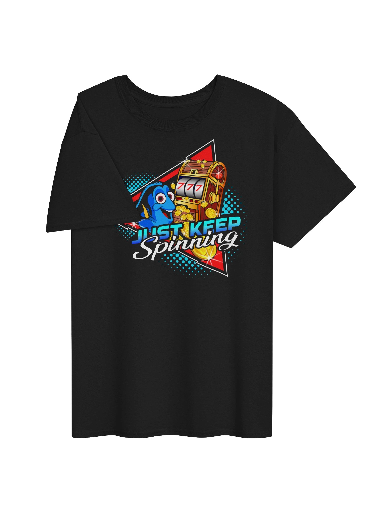 Just Keep Spinning Disadvantage Players T-Shirt - Black product image (4)
