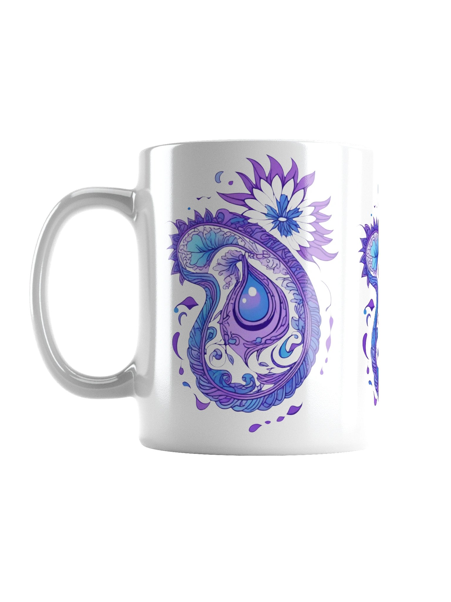 Indigo Paisley Flower - Mug product image (1)