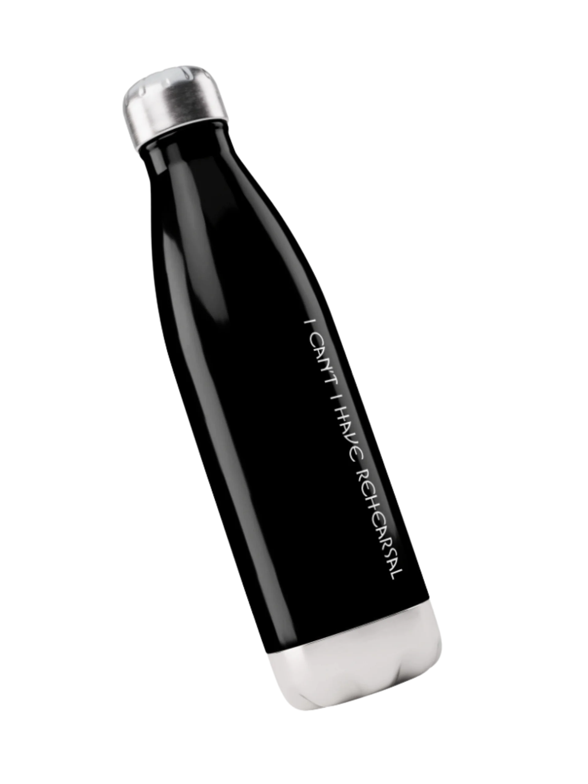 Narrow Mouth Black Stainless Water Bottle - Stages Logo product image (5)