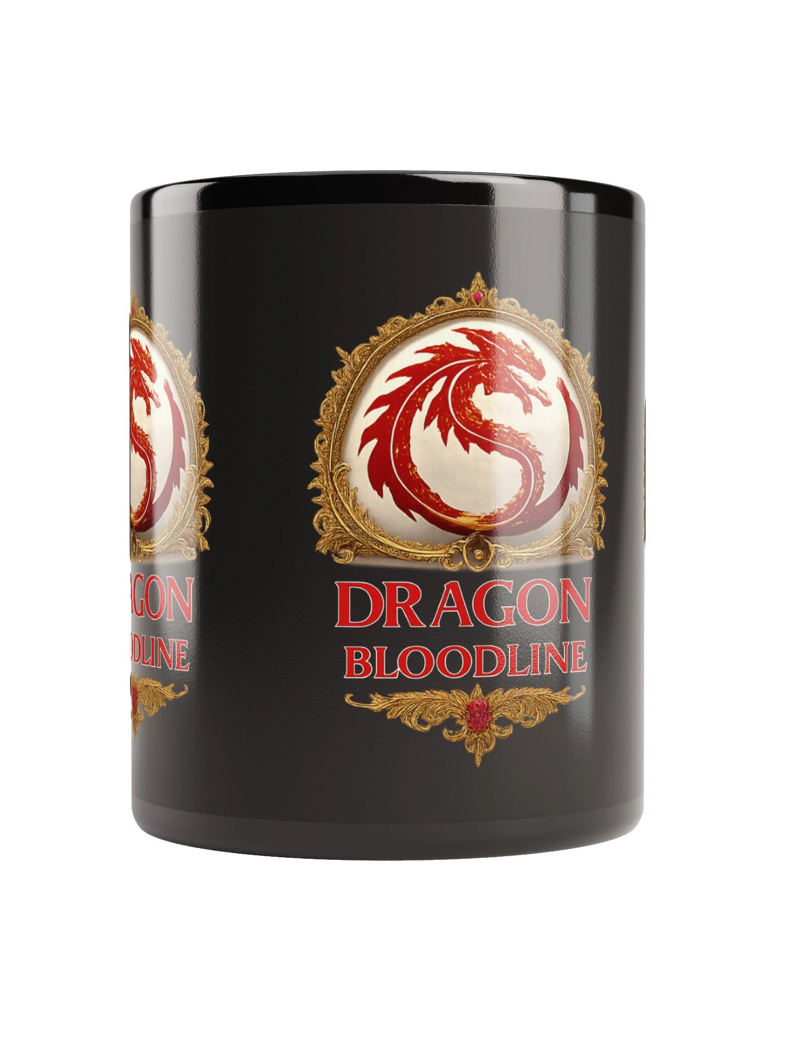 🐉 DRAGON BLOODLINE BLACK CERAMIC MUG product image (5)