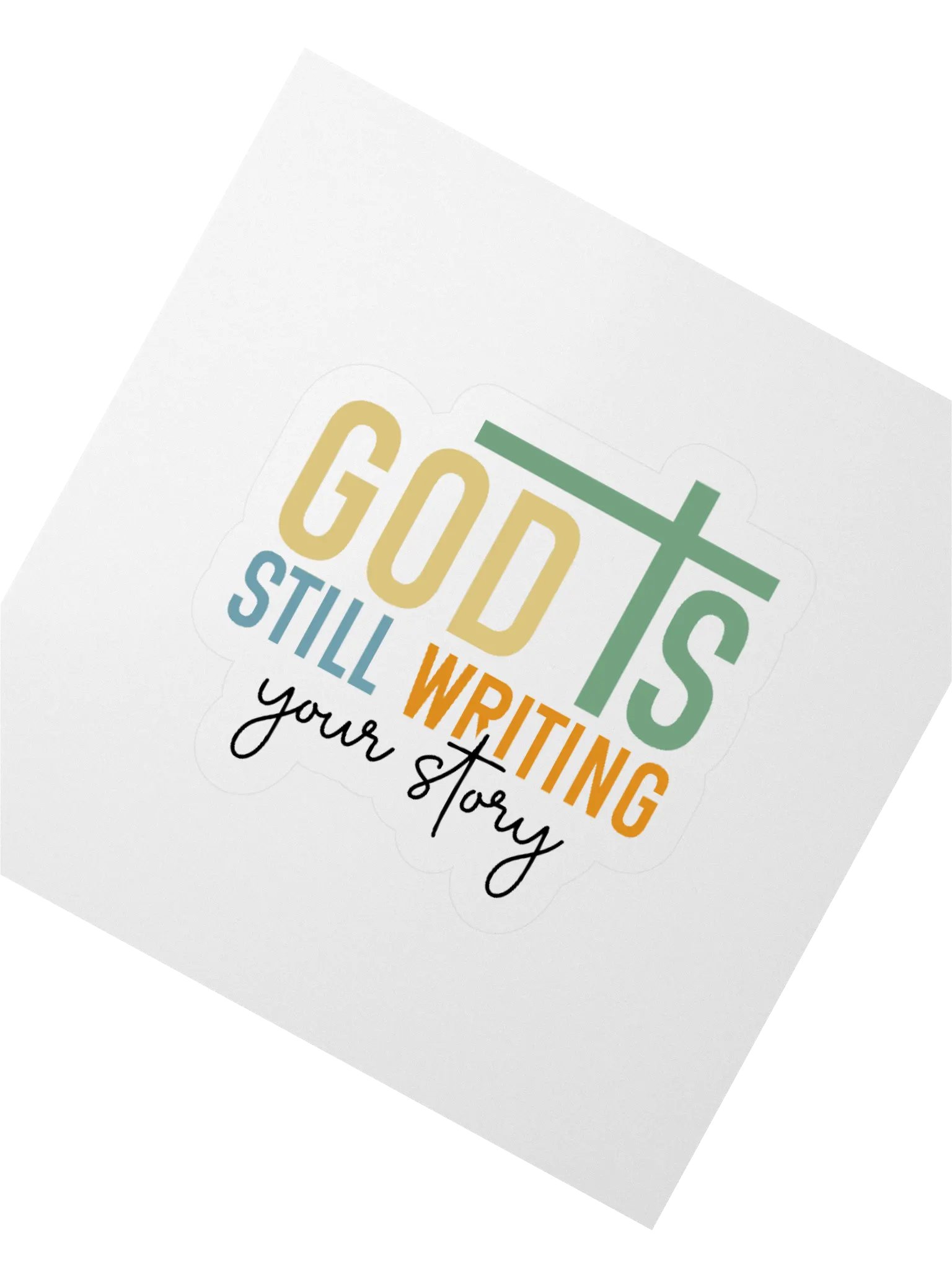 GOD is Still Writing My Story Charm Kiss Cut Stickers product image (2)