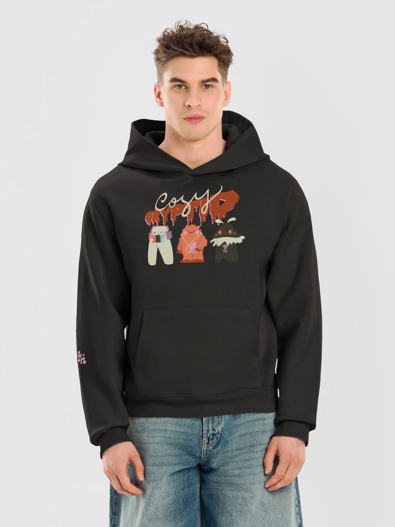 "Cozy Cryptid" Print Oversized Sweater product image (8)