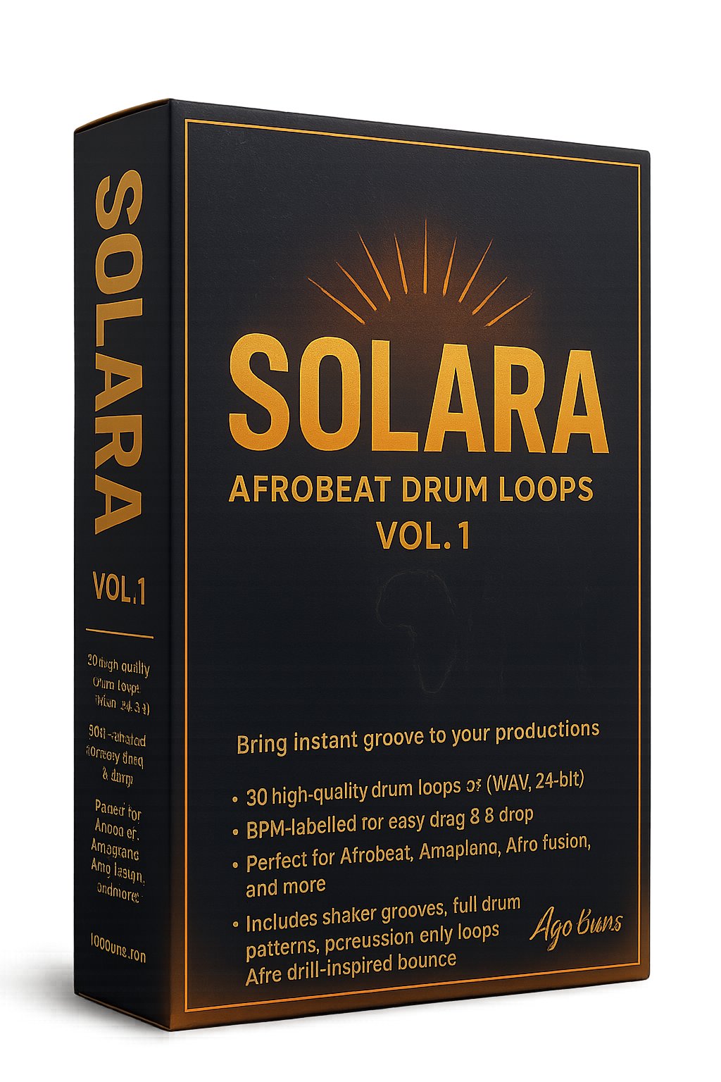 SOLARA – Afrobeat Drum Loops (Vol. 1) product image (1)
