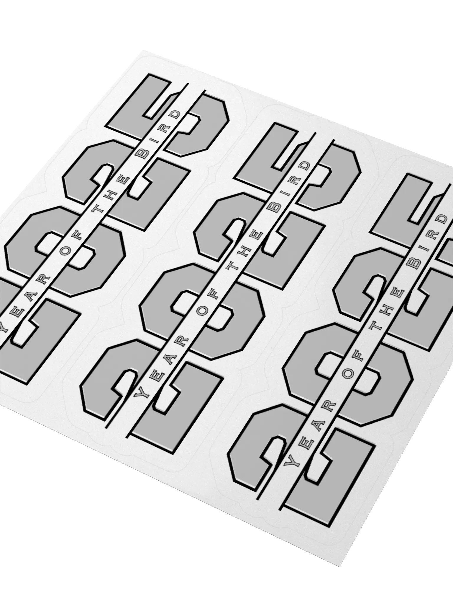 Grey "Year of the Bird" Stickers product image (3)