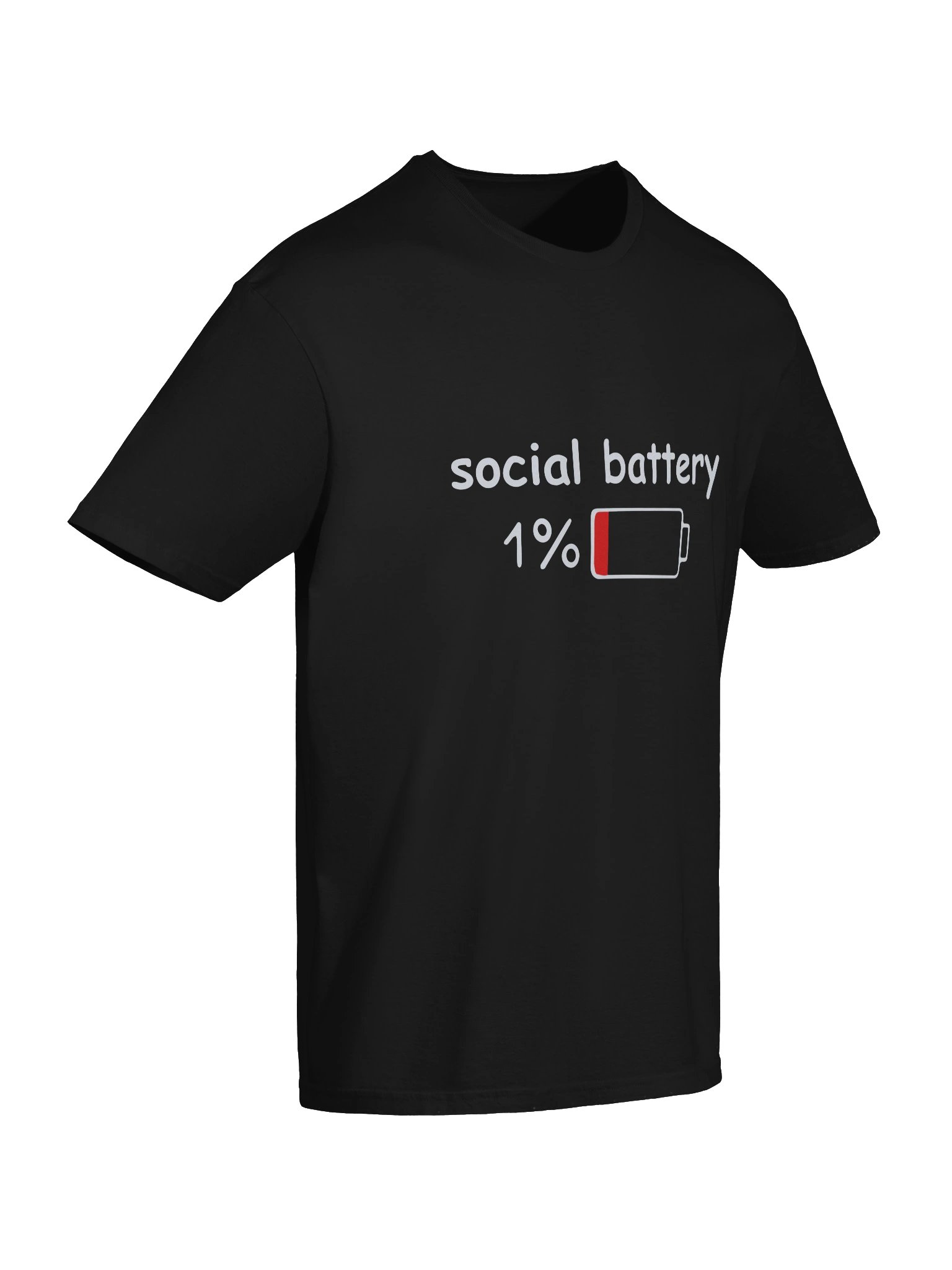 Social Battery 1% Unisex T-Shirt product image (10)