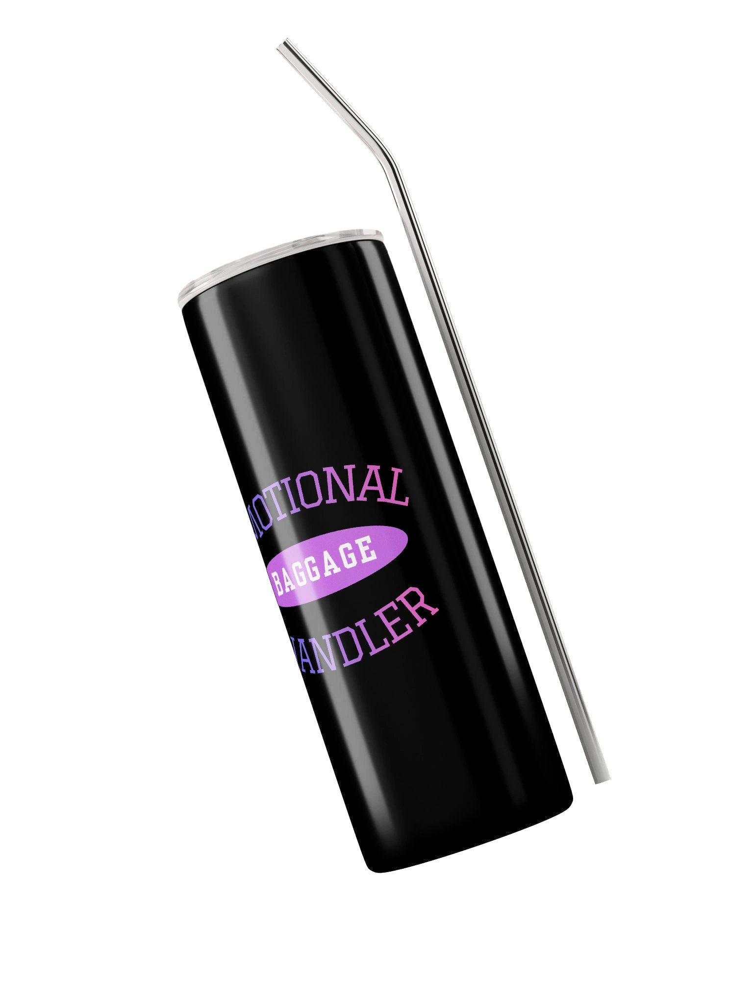 Emotional Baggage Handler Tumbler -Stainless Steel-20oz-Black or White product image (3)