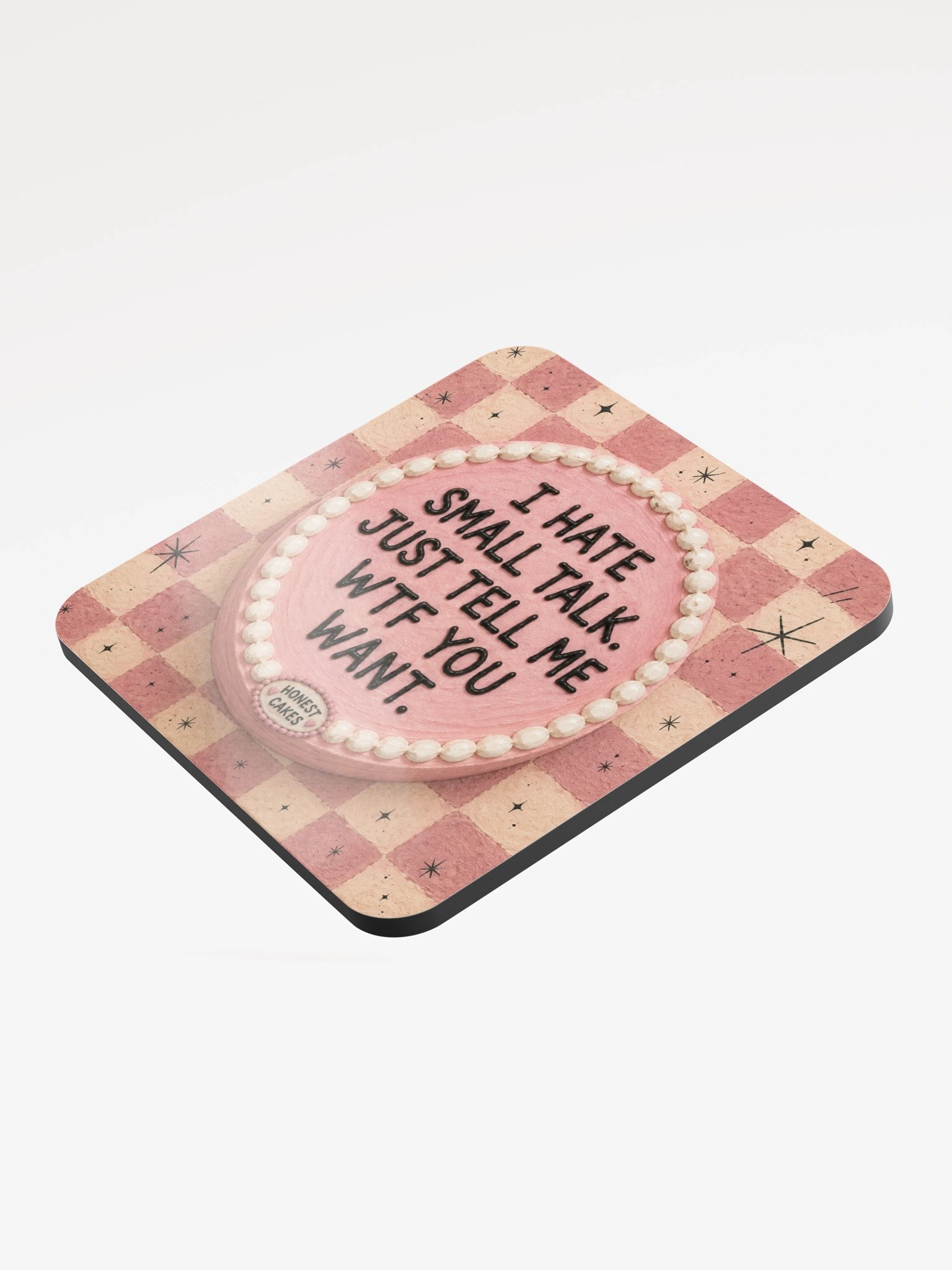 I Hate Small Talk Coaster product image (3)